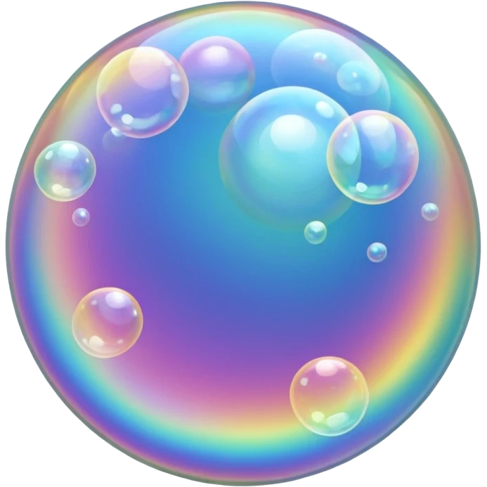 soap bubbles flowing emoji