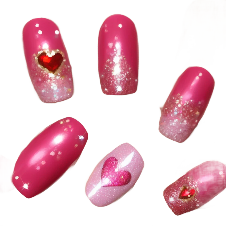 Love nails emoji