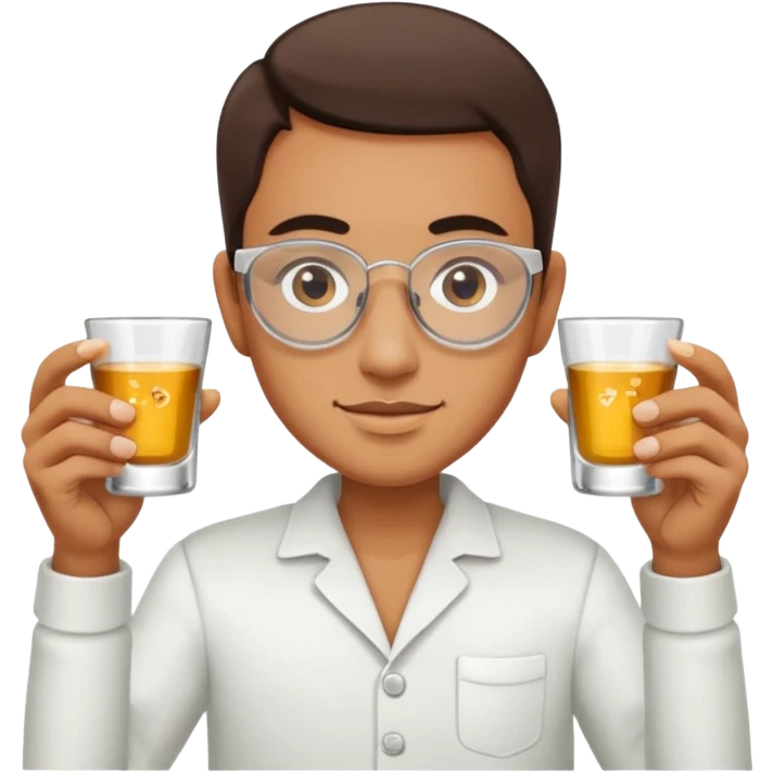 holding hand mini shot glasses emoji