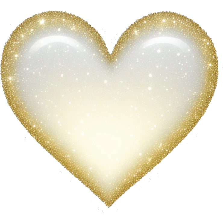 White sparkling heart emoji