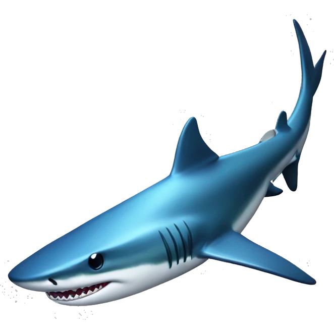Blue shark as the 🤯emoji emoji