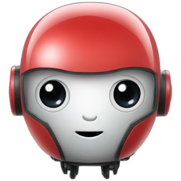 cute robot red emoji