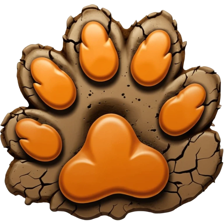 fox paw print emoji