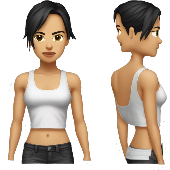 michelle rodriguez serious wearing tank top emoji