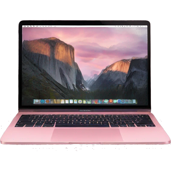 pink macbook emoji