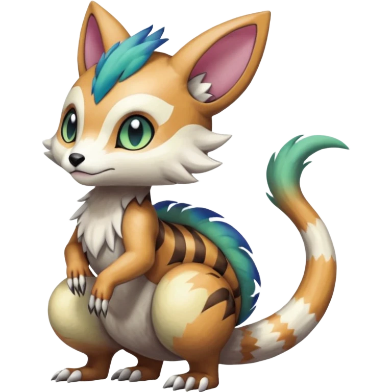 Meloetta-Vernid-Trico-Sergal-Furret-Pokémon-Fakémon-creature emoji