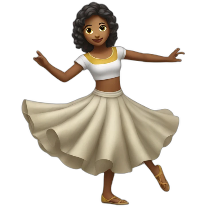 colombian girl dancing emoji