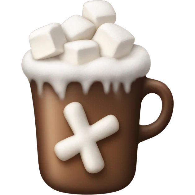 Hot coca with now on cup emoji