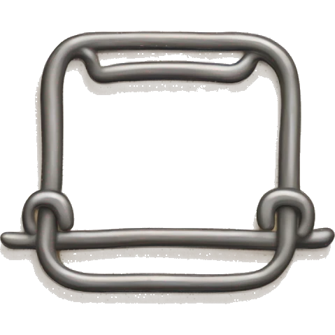 Brown paper clip emoji