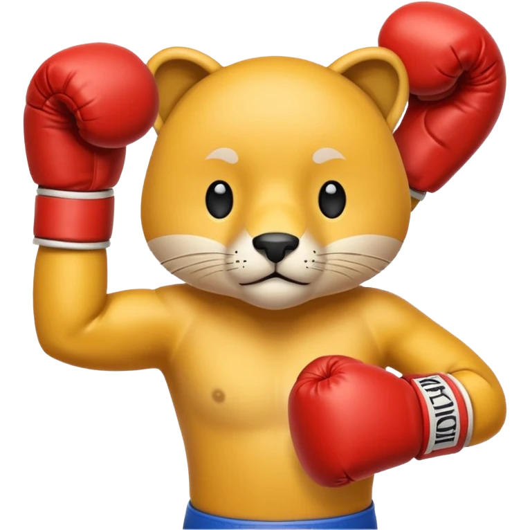 Animal with boxing gloves emoji