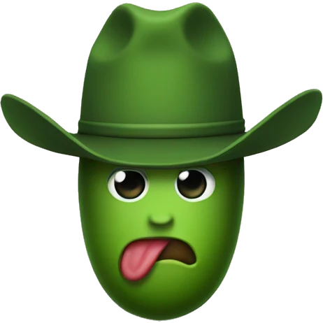Cowboy pickle emoji