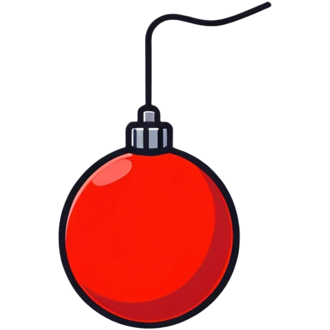 red bomb emoji