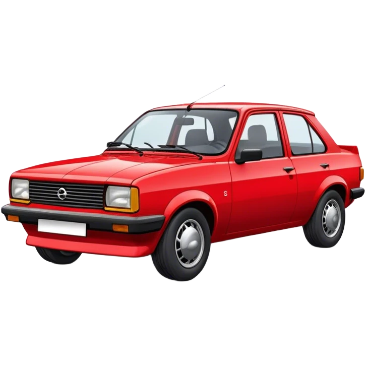 Vintage red opel Ascona emoji