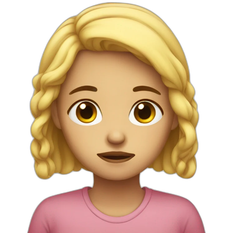Sad girl emoji