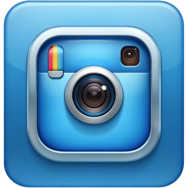 Blauer Haken Instagram emoji