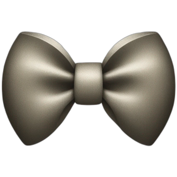 coquette bow on moai emoji