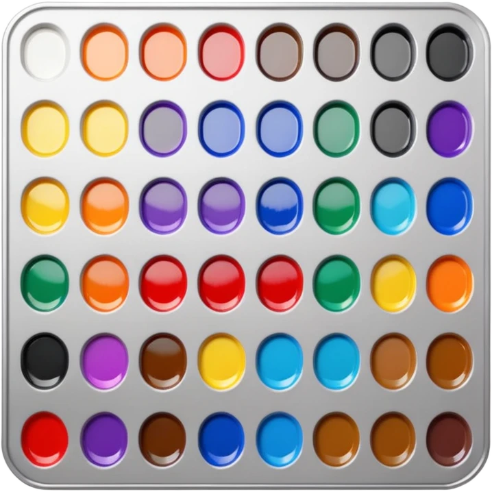 sparkly paint palette emoji