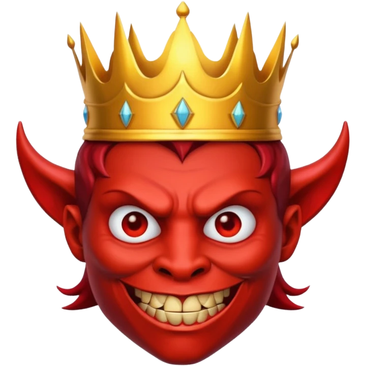 devil with crown emoji