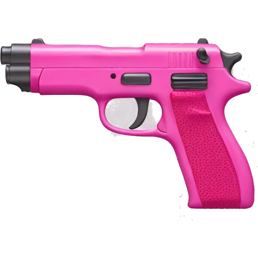 pink gun emoji