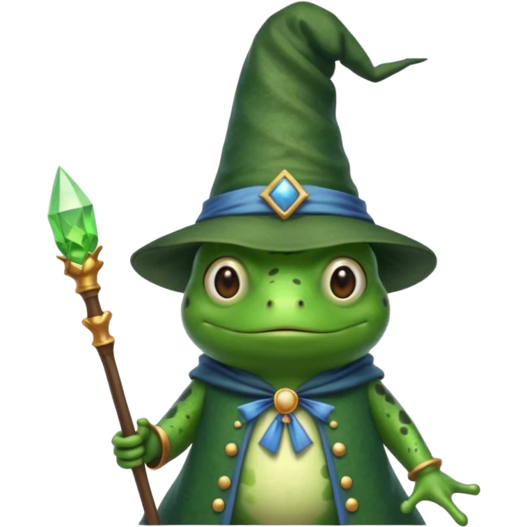 Frog wizard emoji