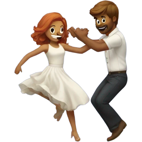 Bryce and Hali dancing emoji