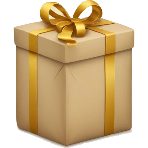 Beige Books and gift box emoji