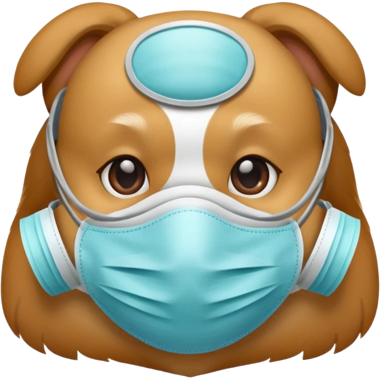 dog Wearing Medical Mask emoji
