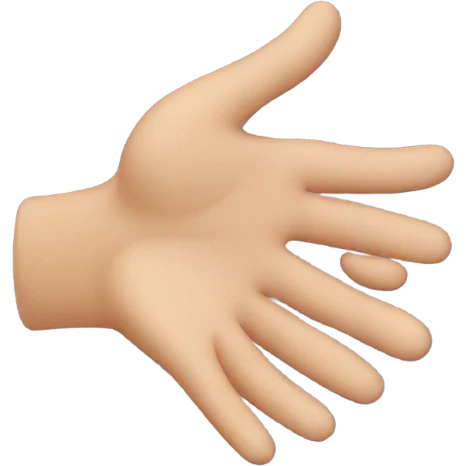 Upside down hands emoji