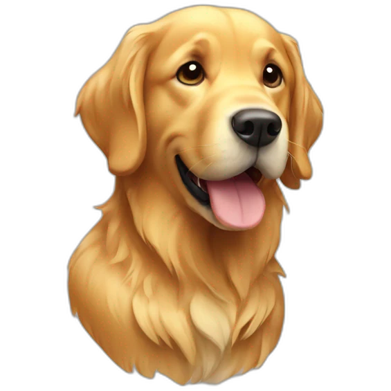 golden retriever ios style emoji