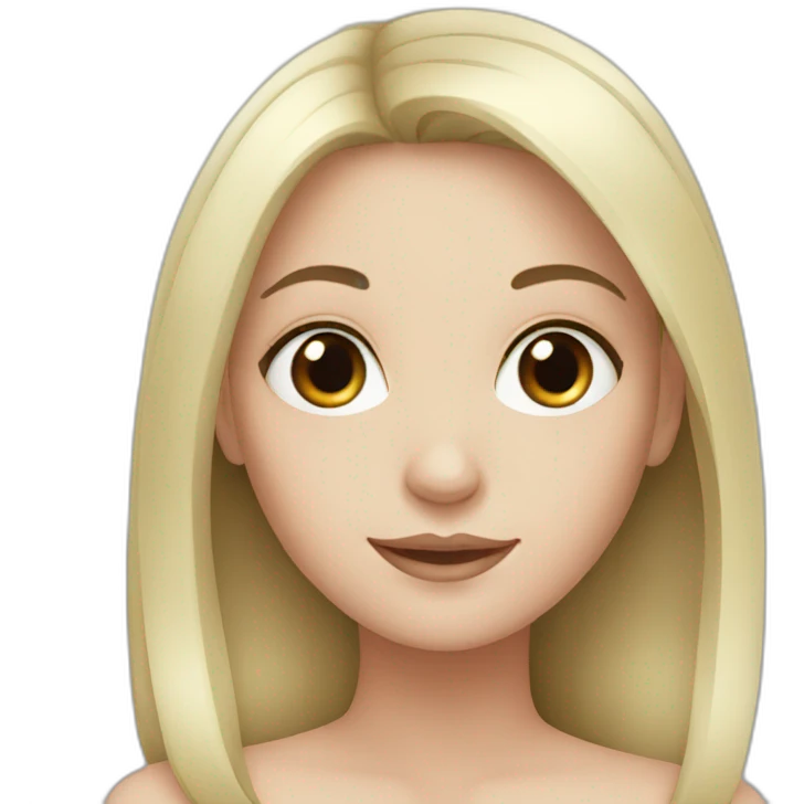 white Girl with black hair emoji