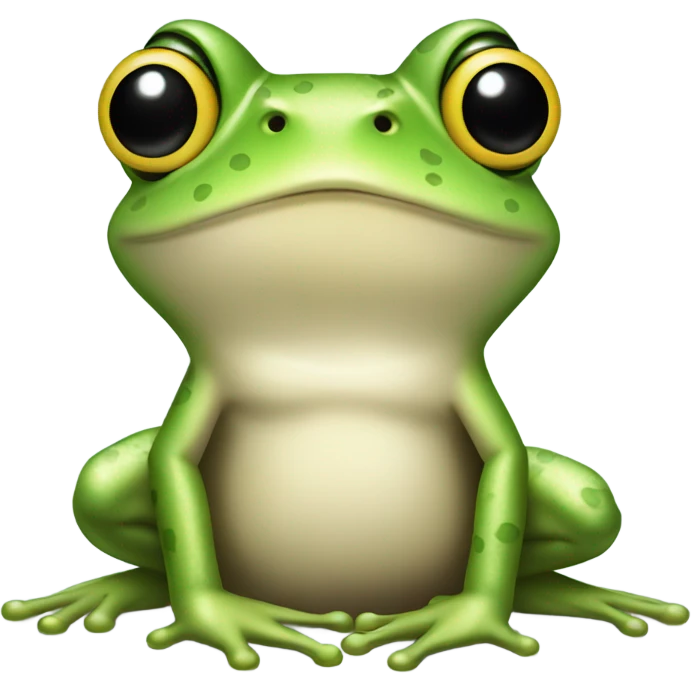 Coquette frog emoji