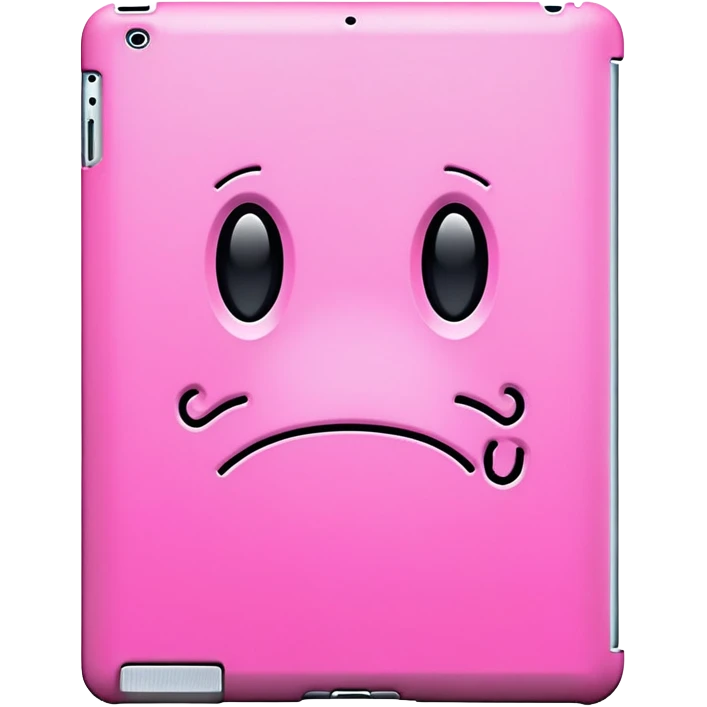 Pink junk case iPad  emoji