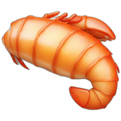 Crotte sur une crevette emoji
