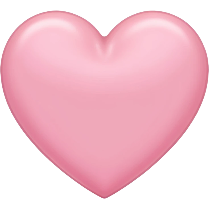 a babypink heart emoji
with no face 
plain heart only emoji