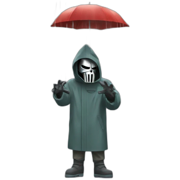 mf doom singing in the rain emoji