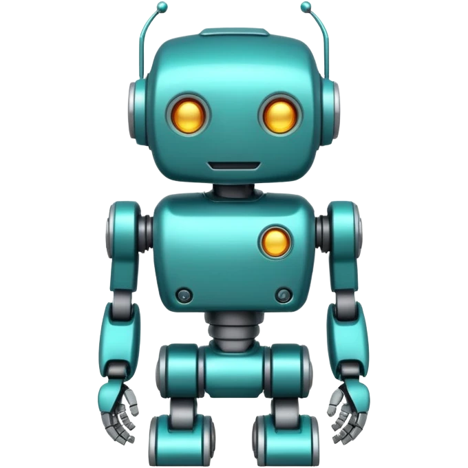 Teal robot chatgpt emoji