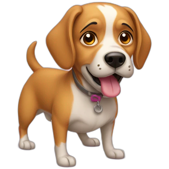 Fanny dog emoji
