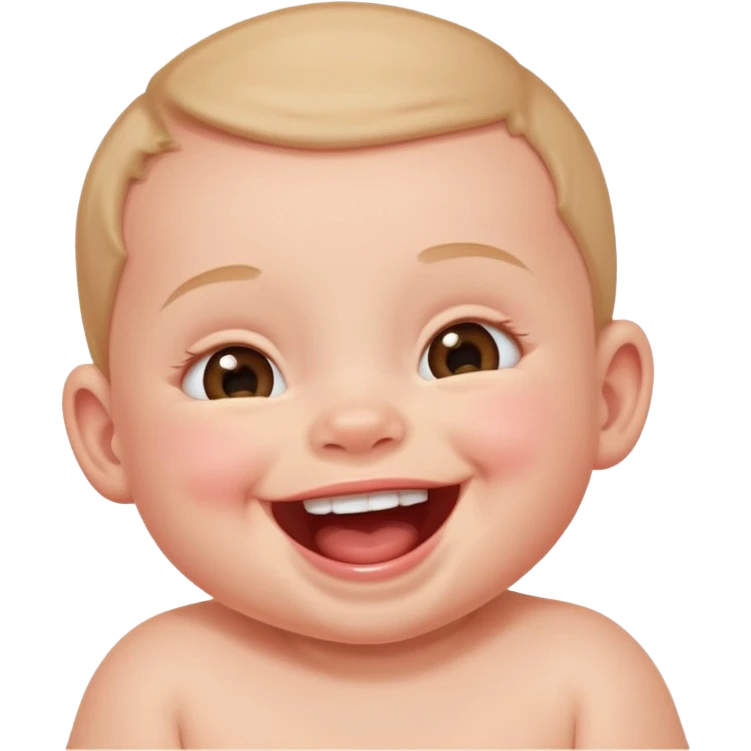 Bébé qui rigole emoji