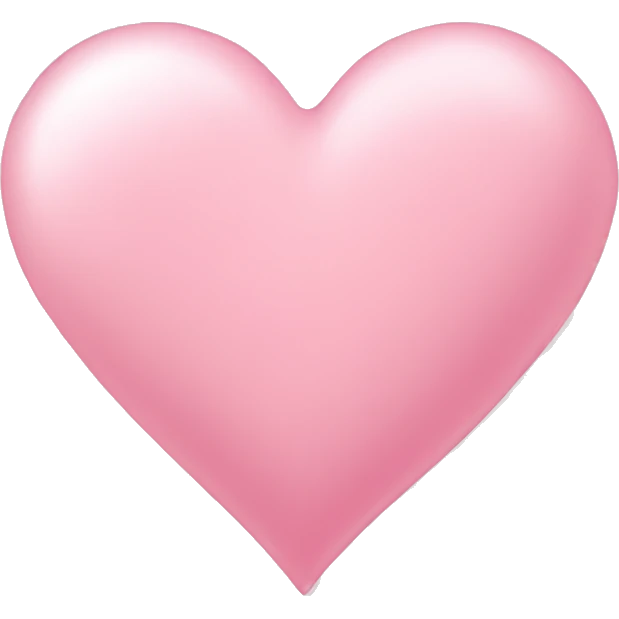 Light pink heart emoji
