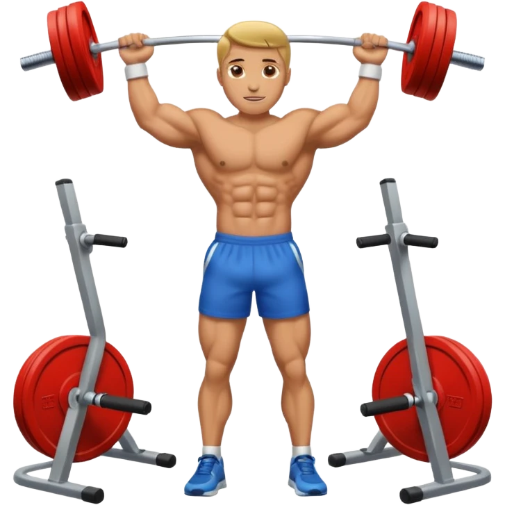 En el gym emoji
