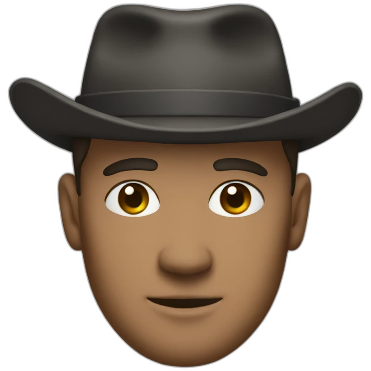 man in withard hat emoji