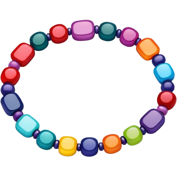 colourful beaded bracelet emoji
