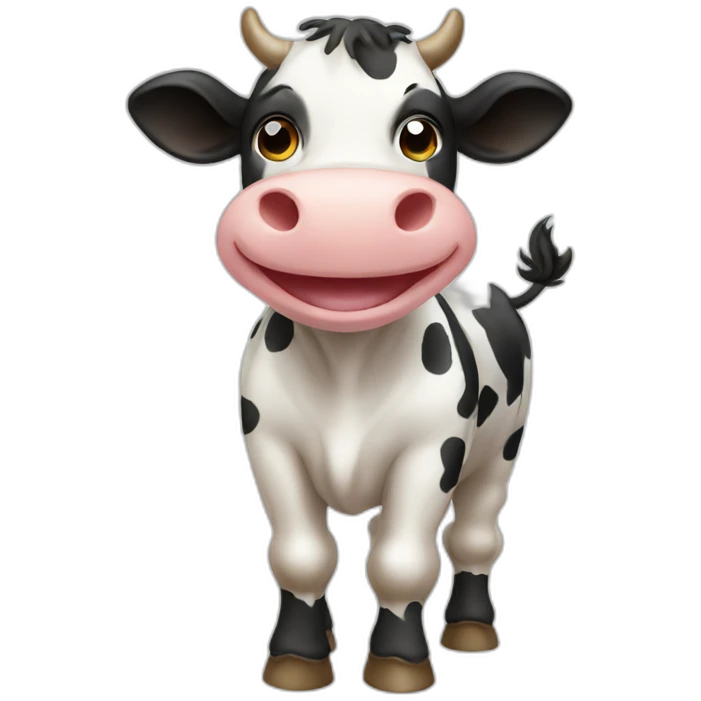 happy animal cow emoji