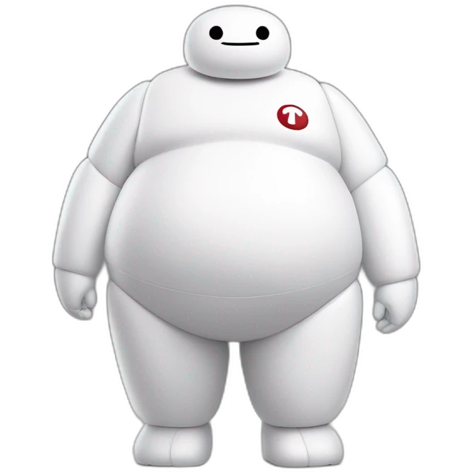 Baymax wearing prada emoji