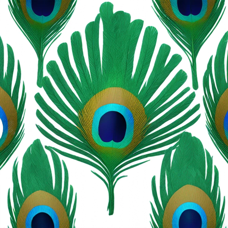 Peacock feather emoji