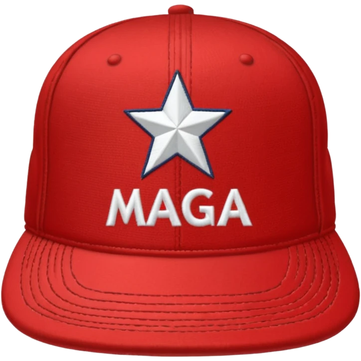 Hat with MAGA emoji