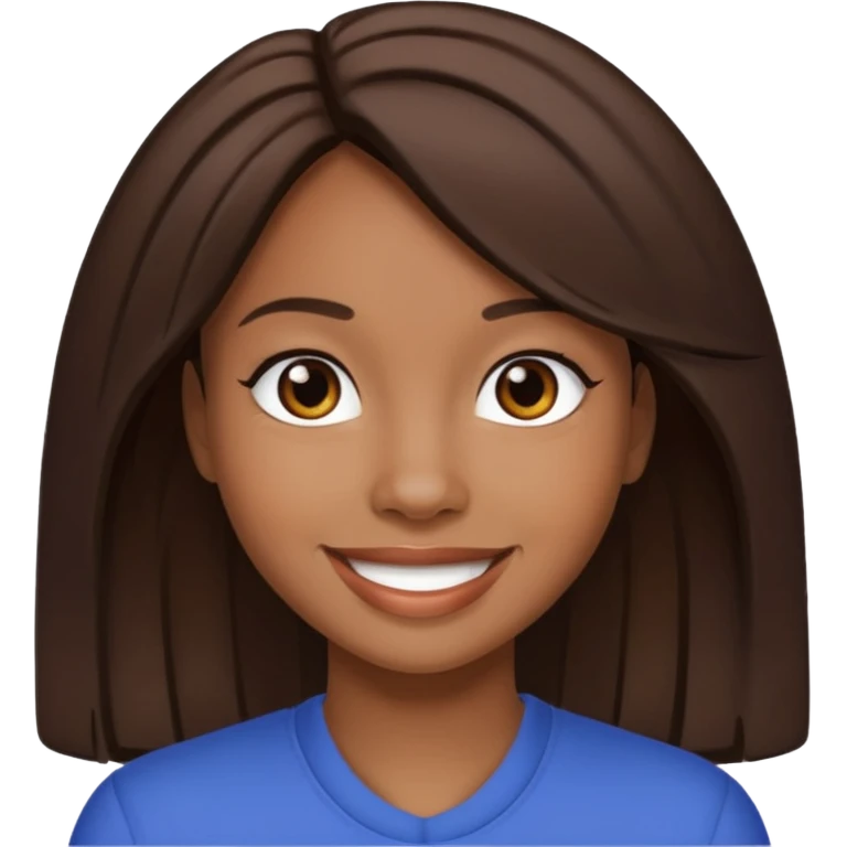 K-Ci Hailey with dark brown hair emoji