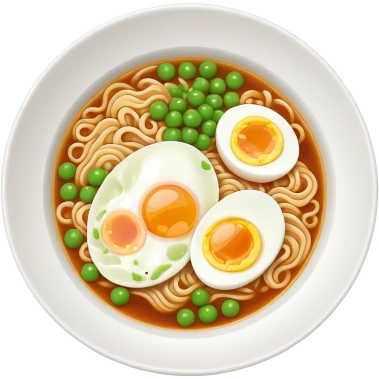 Ramen with peas emoji