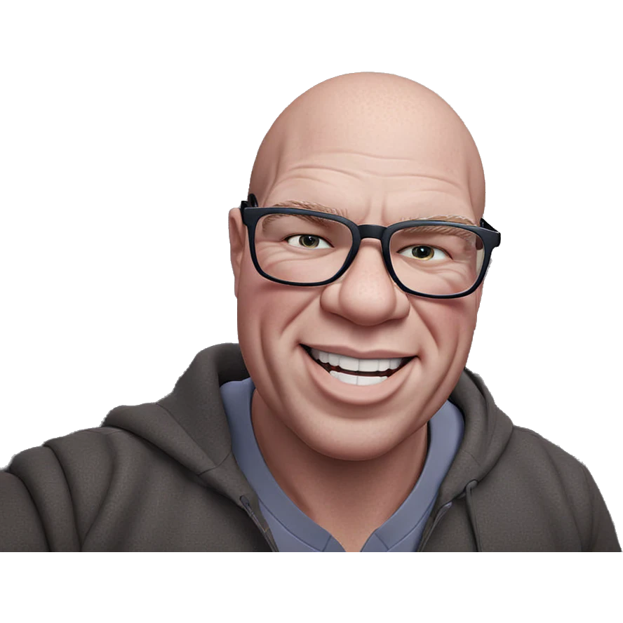 smiling boy in glasses meme emoji