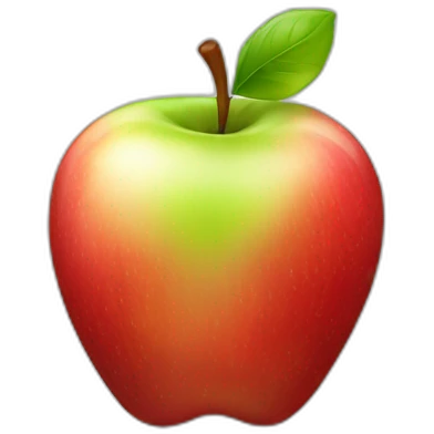 Logo Apple réaliste emoji